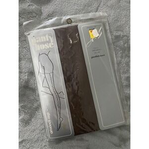 Vintage Anxious Asp Pantyhose‎ Womens One Size Gentlebrown Seamed Retro Glam